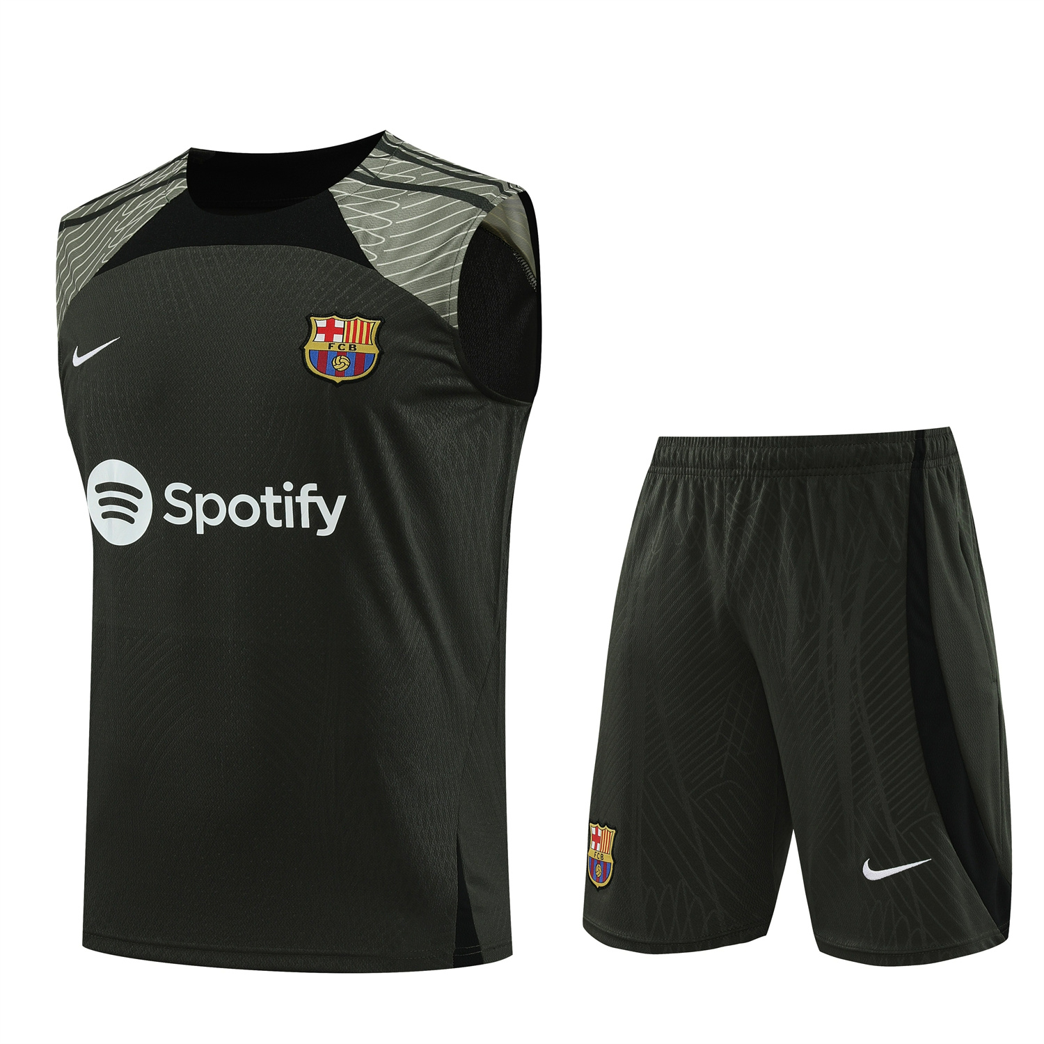 Barcelona 23-24 Deep Green Player Vest Training Set